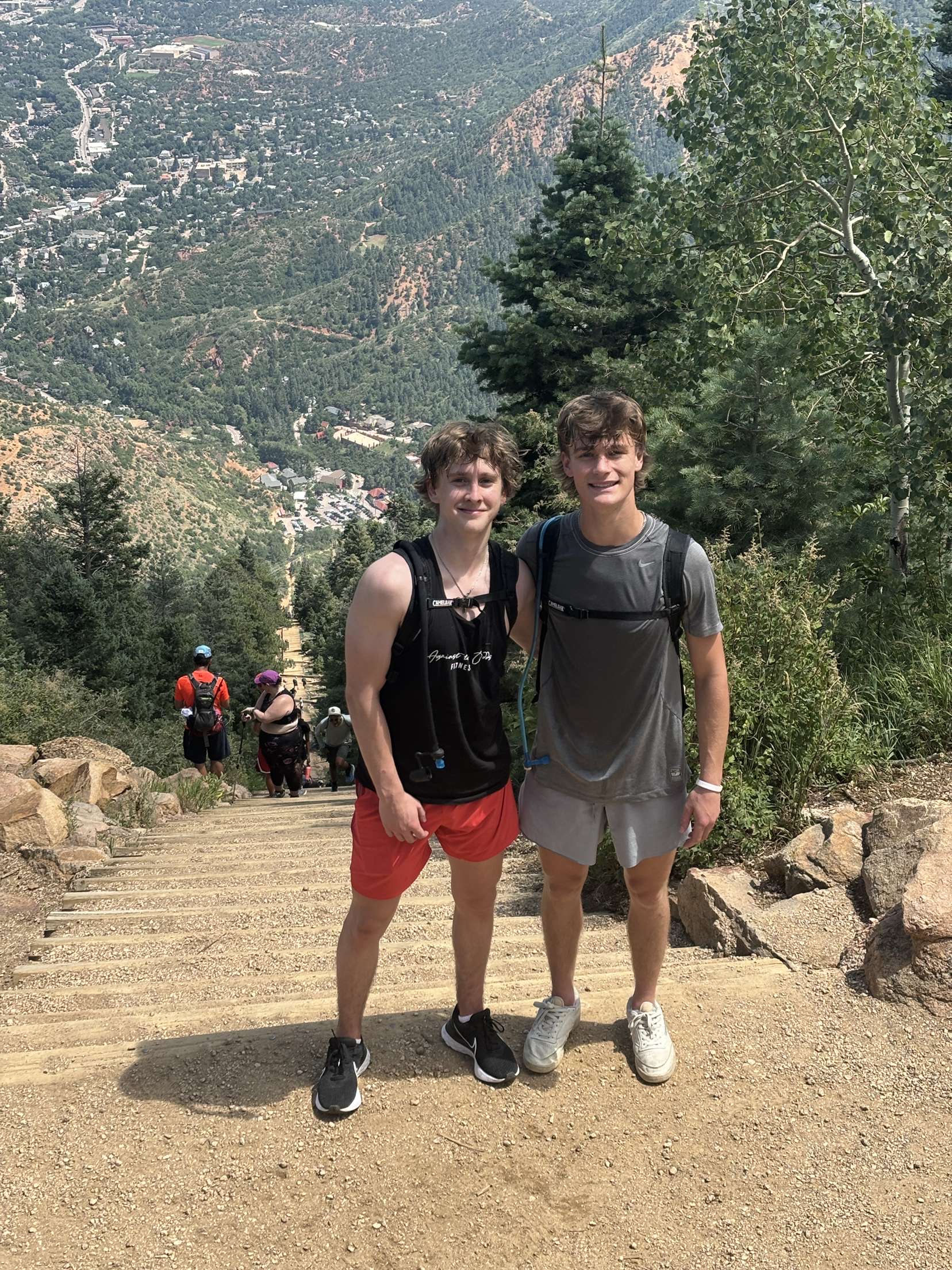 Aidan at the Manitou Incline